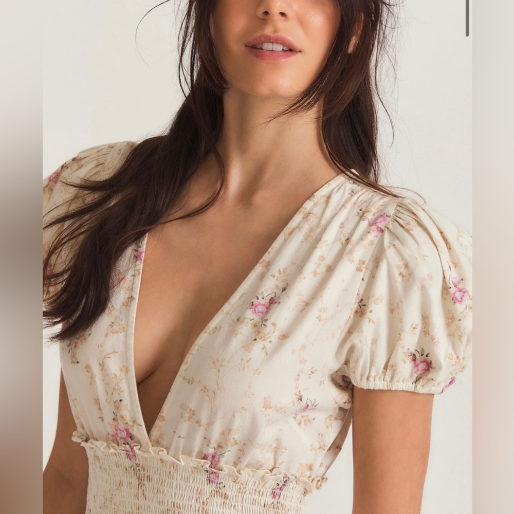 LoveShackFancy Smocked Ruffle Mini Dress - Picture 9 of 11